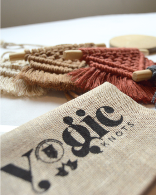 Mini Boho Macrame Wall Hanging (Single Colour) - Image 8